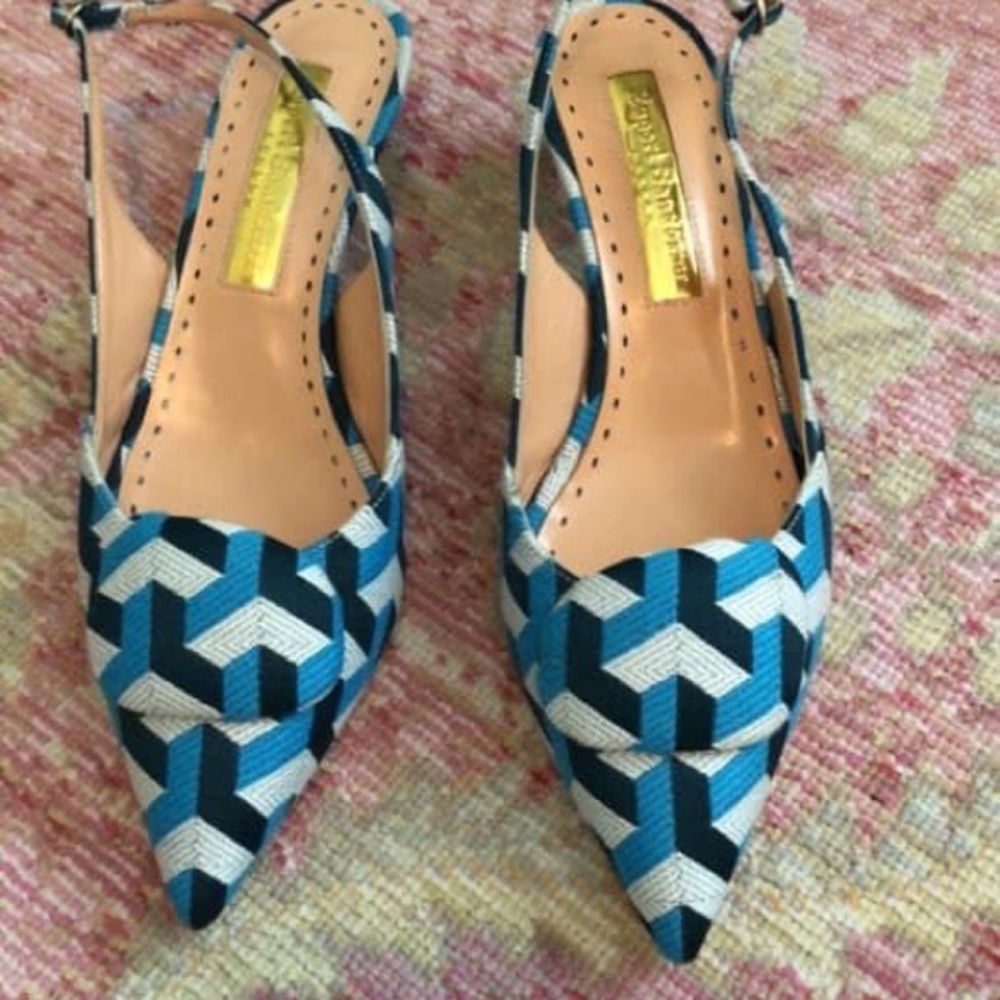 Rupert Sanderson never been worn kitten heels